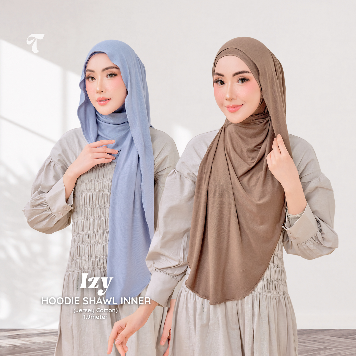 IZY Hoodie Shawl Jersey (Attached Inner)