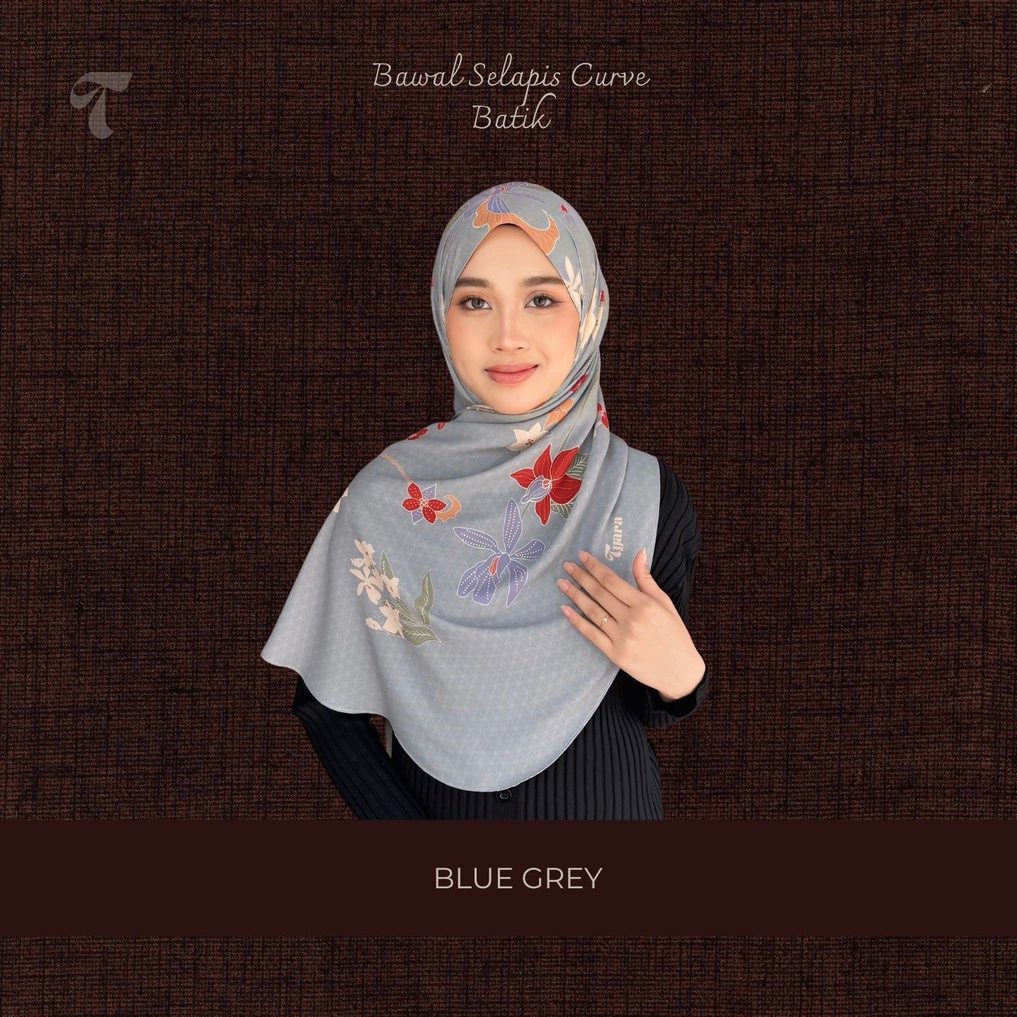 Batik Blue Grey